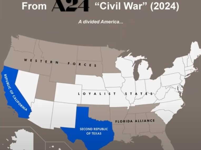 шпаргалка от студии а24 по фильму «Civil War»