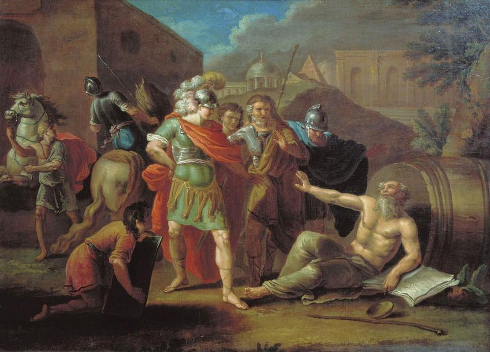 И. Ф. Тупылев. Александр Македонский перед Диогеном (1787г.)