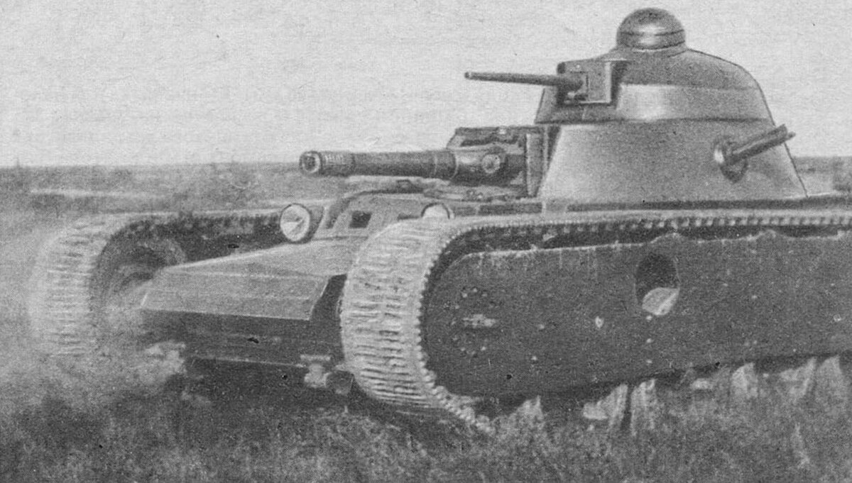 Танк Гротте на полигоне