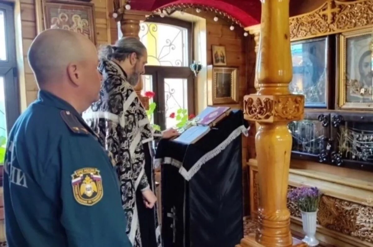    В храме Ишима отслужили молебен для защиты от паводка