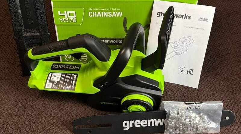 Обзор цепной пилы Greenworks G40CS30II 40V