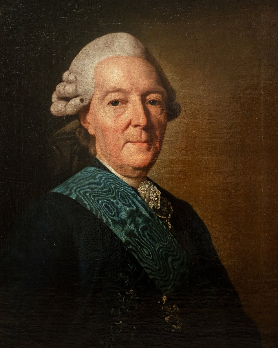 Портрет И. И. Бецкого. Рослен Александр (Автор оригинала). Копия неизвестного художника. Вторая половина XVIII в.