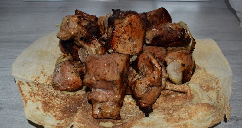 Шашлык из свиной шеи