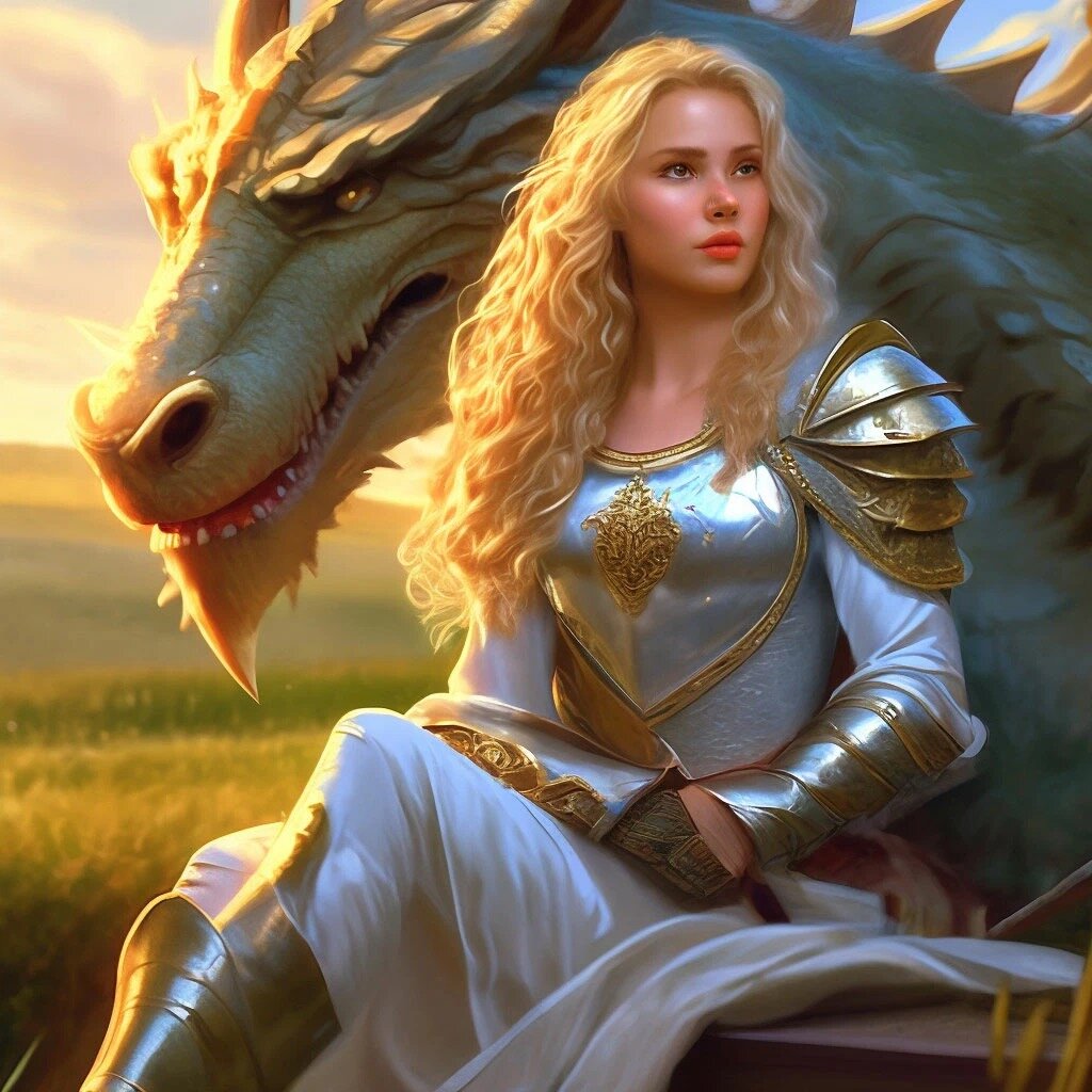 Картинка автора «Подружившись с драконом…» сгенерирована автором с помощью приложения Шедеврум