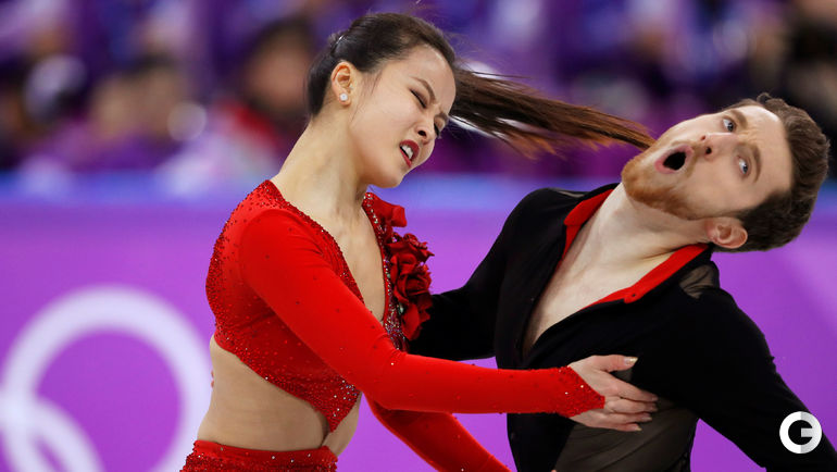 Мин Ю Ра и Александр Гамелин. Фото AFP