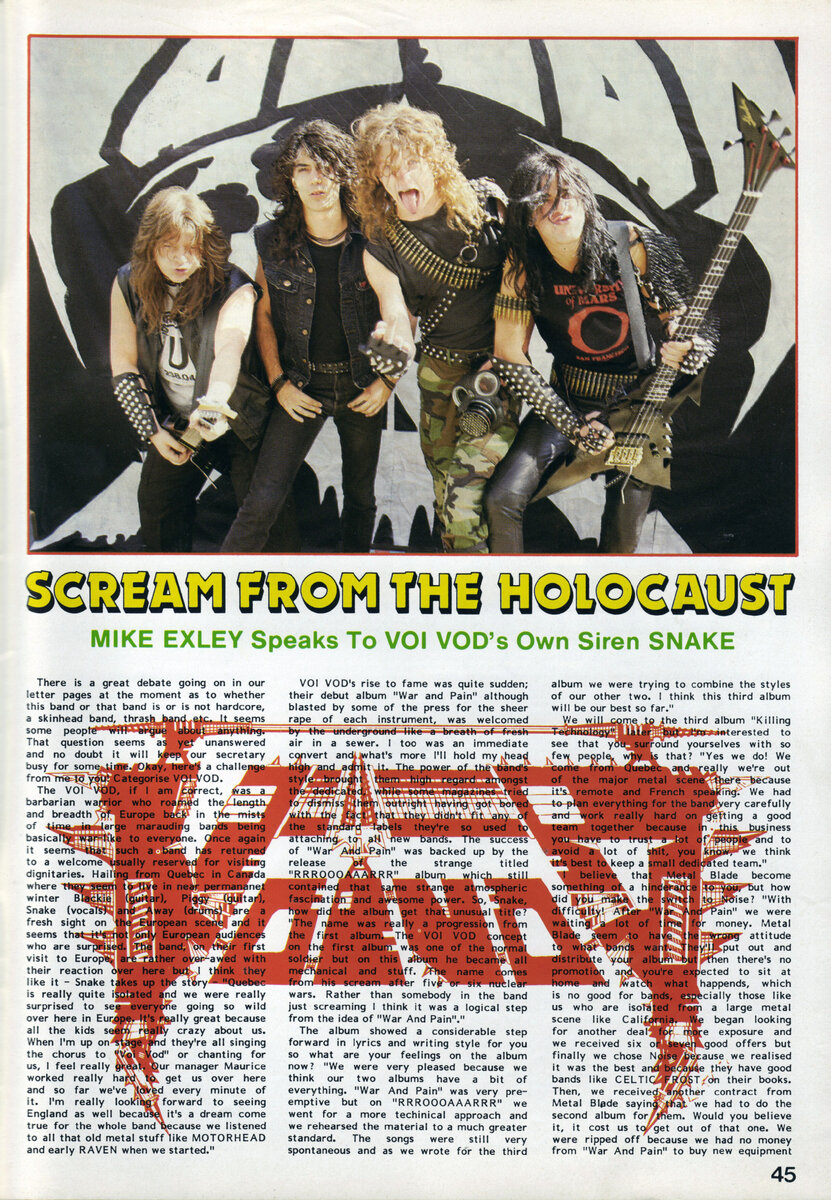 Страница журнала Metal Forces