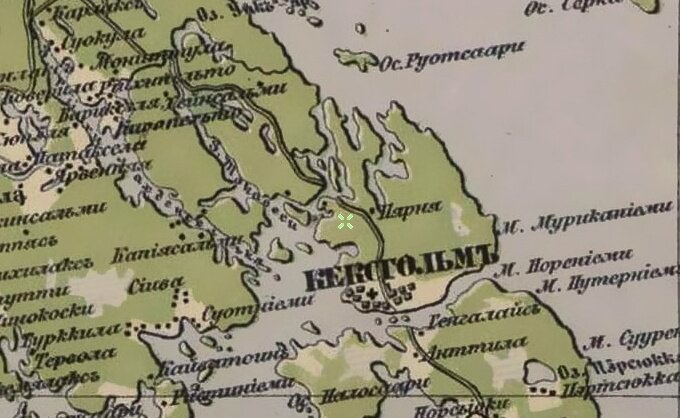 Карта 1865 года