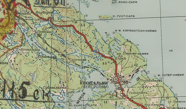 Карта 1941 года