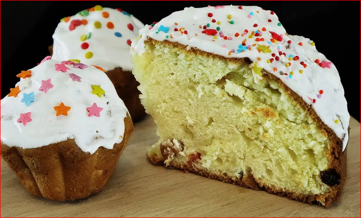 Самые быстрые куличи. Рецепт без дрожжей и не надо ждать тесто. Смешали и выпекайте нежные творожные куличи