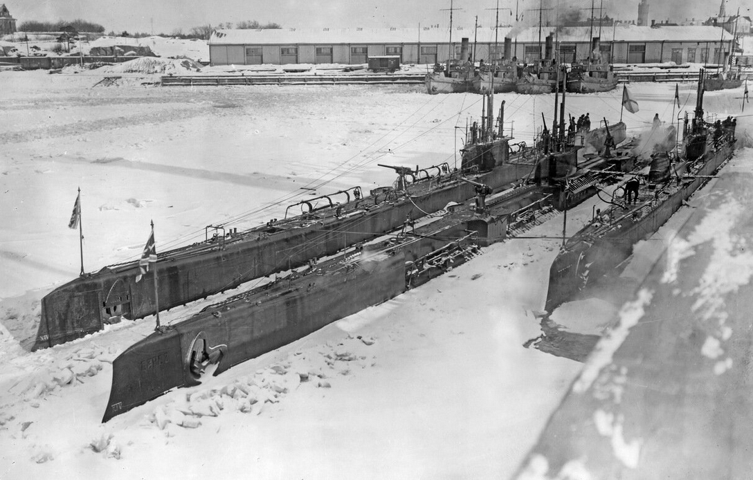 "Волк", "Барс", "Гепард" в Ганге, зима 1915-1916 