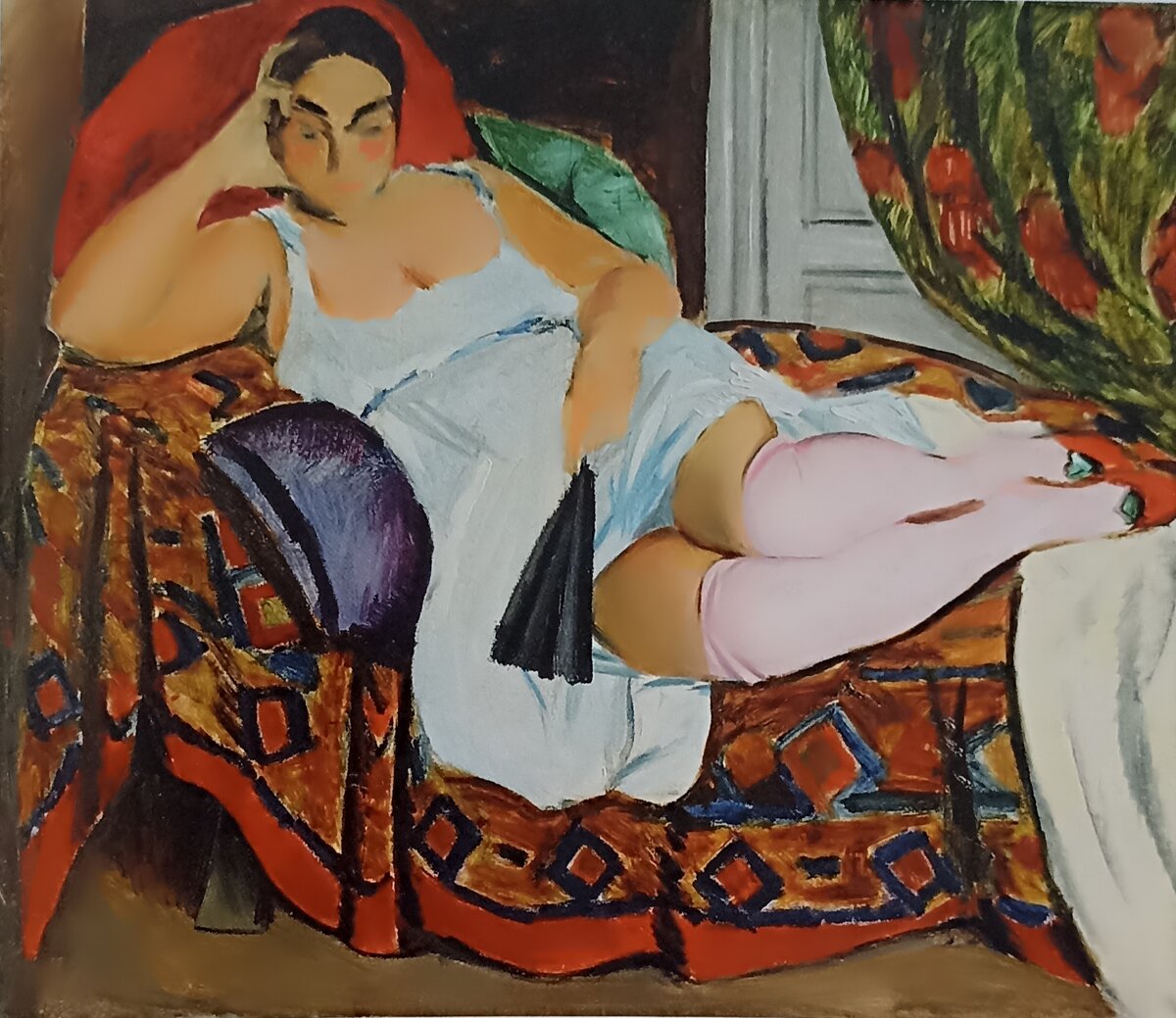 Женщина в розовых чулках.Г.Элиас