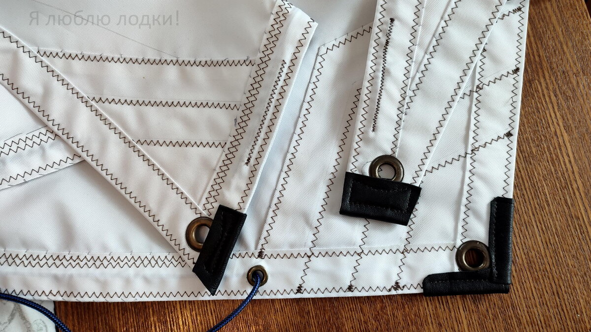 Кожаные накладки в углах стакселя (галерея фото)