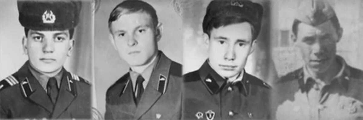 Военнослужащие: сержант Плаксин, рядовые Кутеев, Ложкин и Иванов. Фото из интернета. 