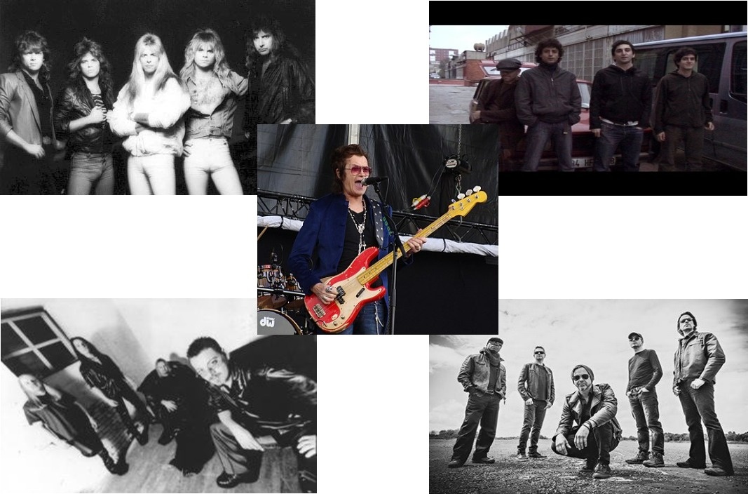 Группы Giuffria, Nekropsi. Event, Threshold. Музыкант Гленн Хьюз. Коллаж автора