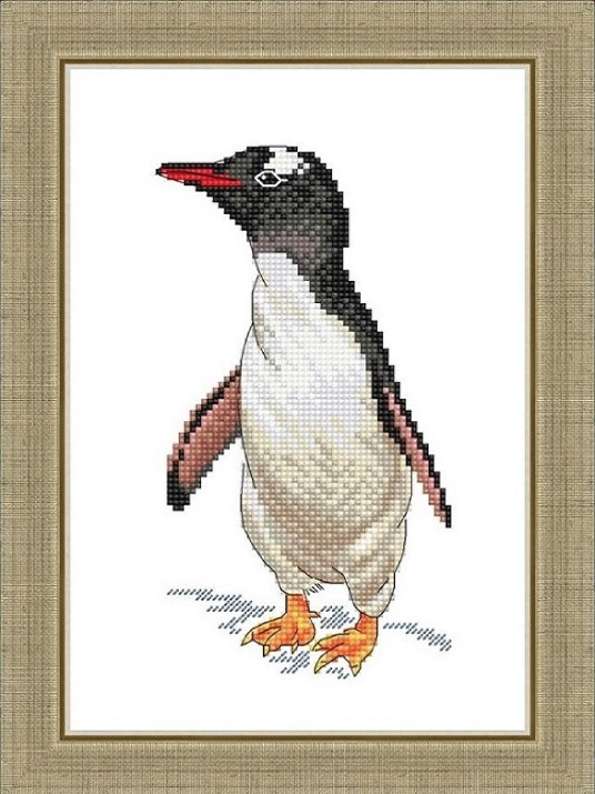 Сделано с любовью (Русский Фаворит) "Пингвин" Ж-063 Количество цветов 16 - Мулине ПНК Кирова, аида 16