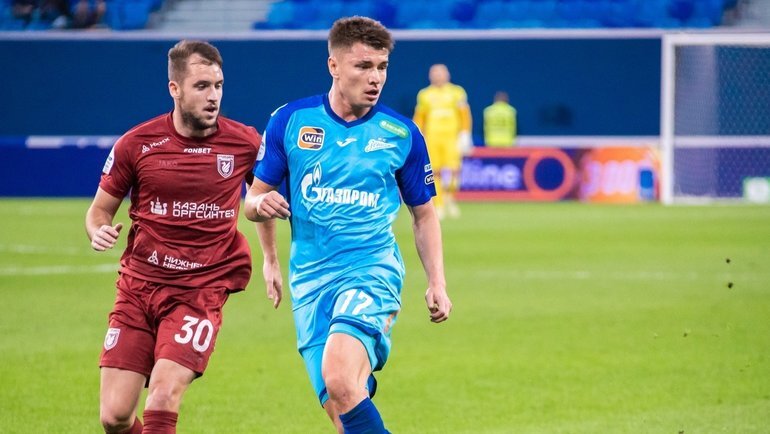    Валентин Вада («Рубин») и Андрей Мостовой («Зенит»).Вячеслав Евдокимов / ФК «Зенит»