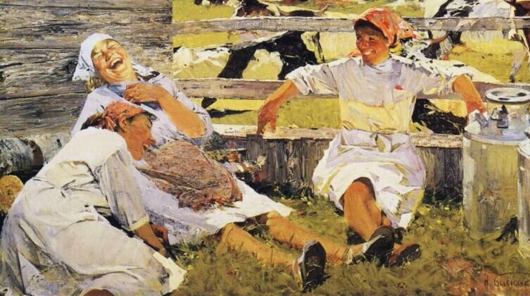    Н. Н. Баскаков, «Доярки», 1962 г. Фото: Общественное достояние