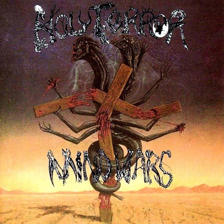 Обложка альбома Holy Terror "Mind Wars" 