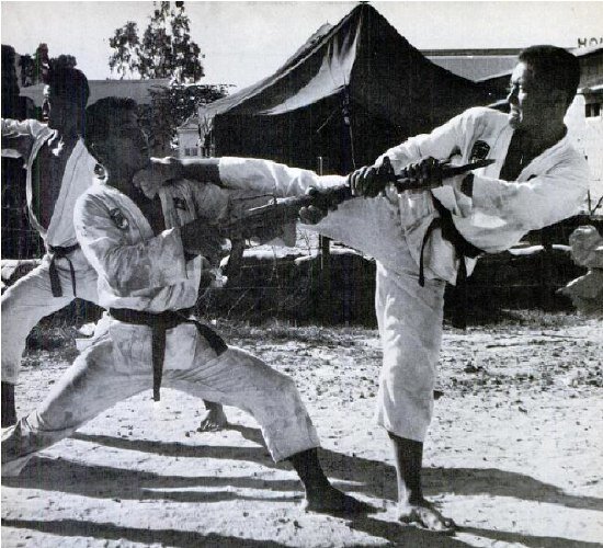 Тренировка тхэквондо , 60-е годы.