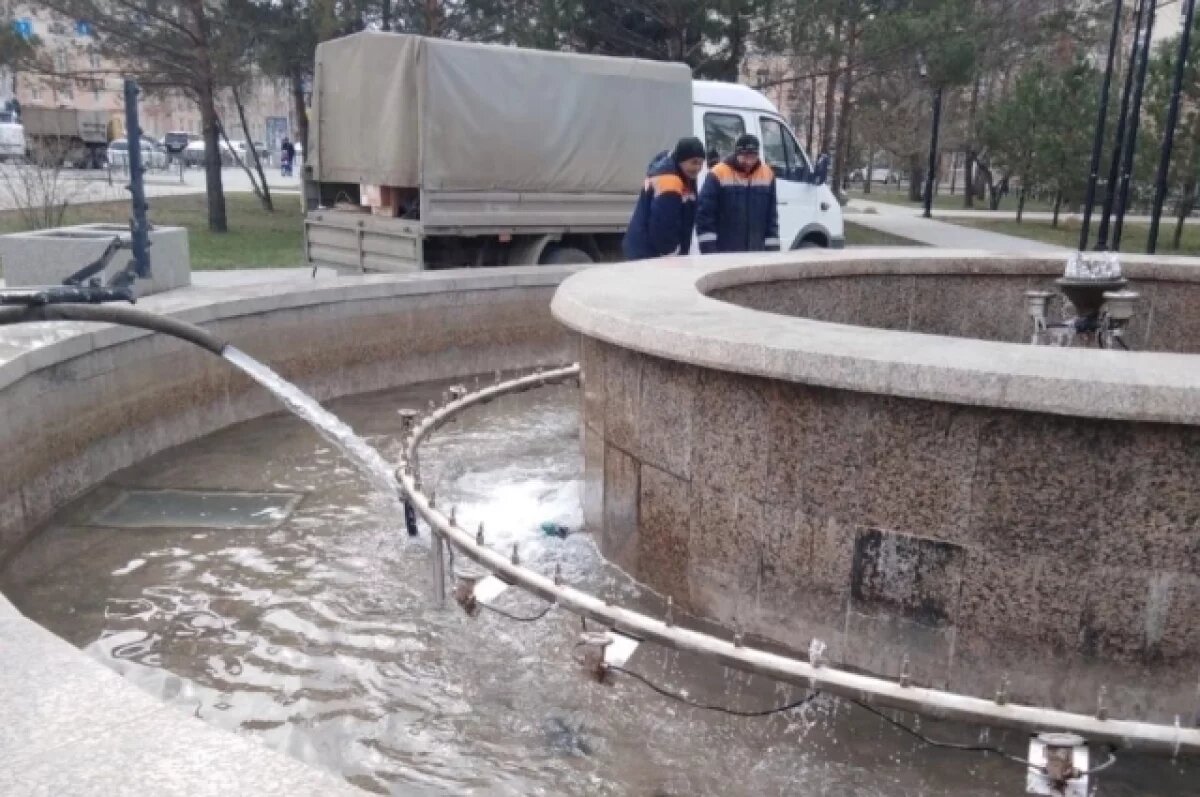    В Омске начинают проверять фонтаны перед запуском