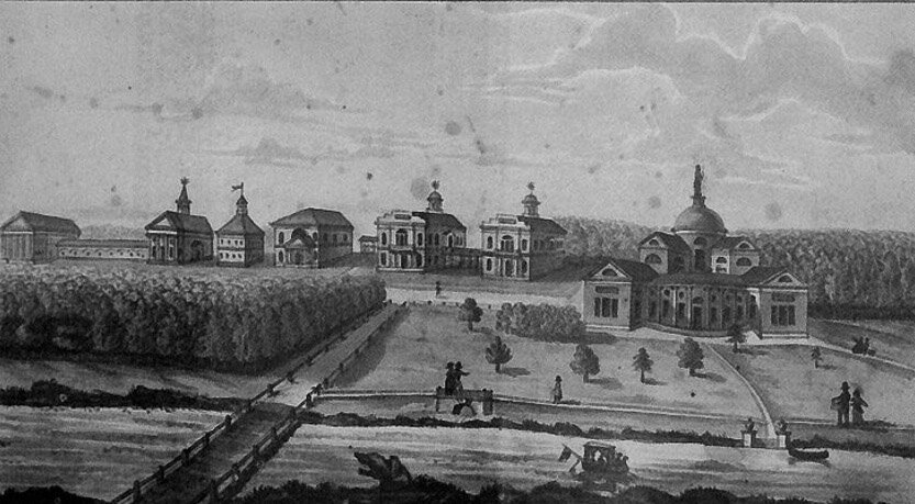 Люблино на акварели 1820-х годов