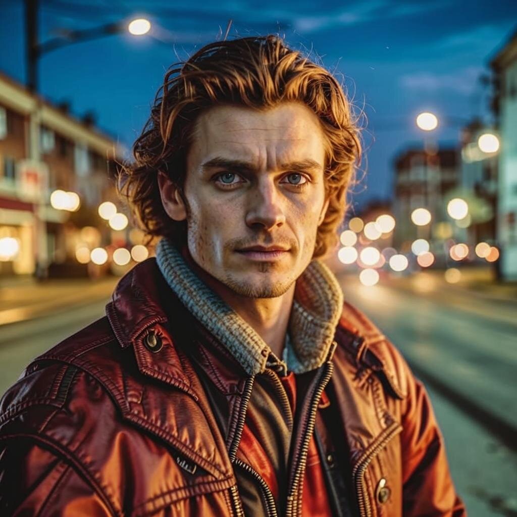 Это Ваня. Рыжий и красивый, как Ихтиандр. Нейросеть Kandinsky 3.1 Flash.