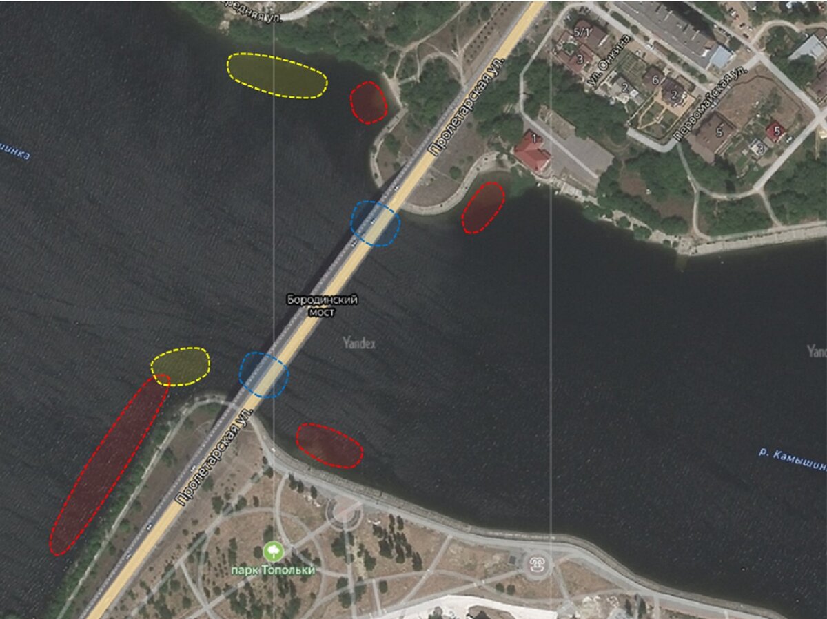 Для ловли спиннингом интересны обе стороны моста.