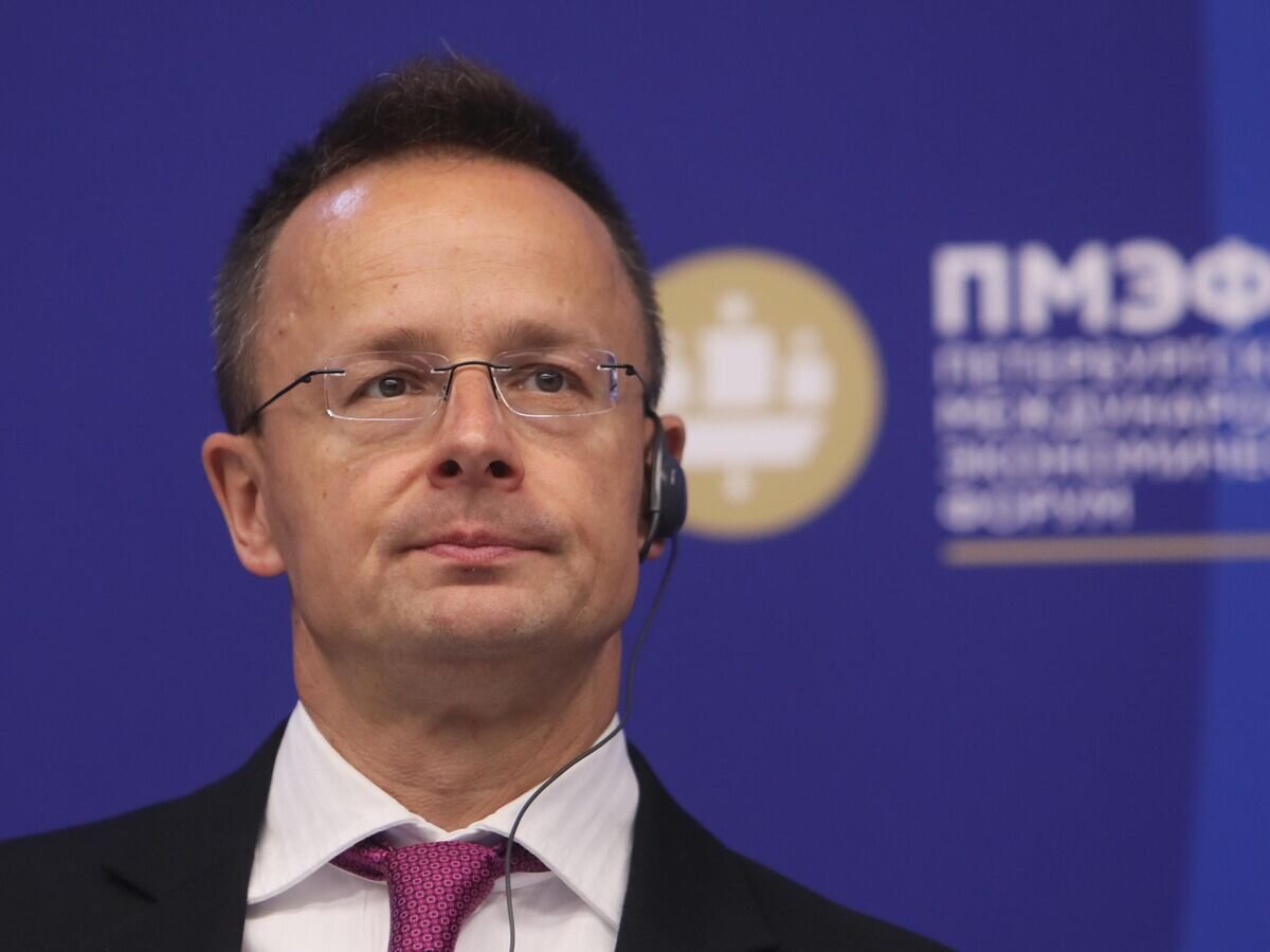    Министр иностранных дел и внешнеэкономических связей Венгрии Петер Сийярто на ПМЭФ-2023© Фотохост-агентство РИА Новости