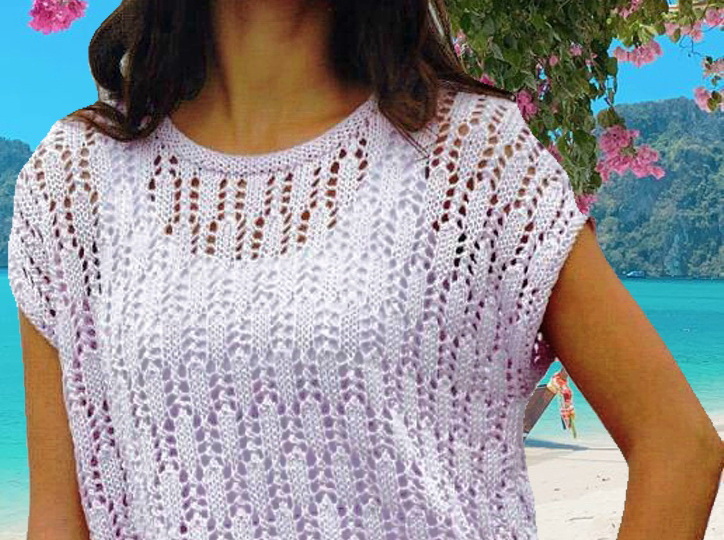 Сверх нежность! Ажурные топы со схемами