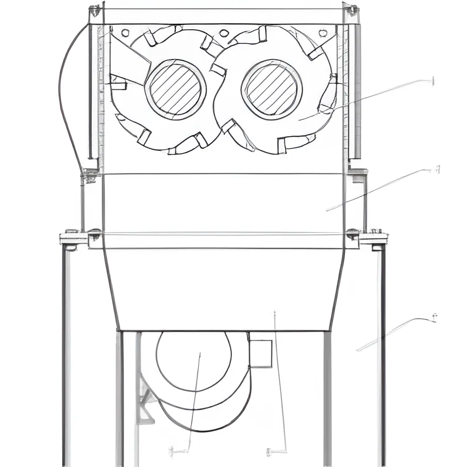 Двухвальный шредер 