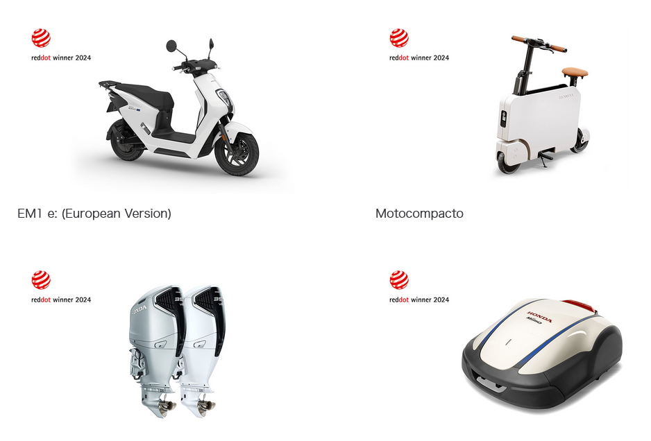 Электрический скутер EM1 e, ультракомпактный складной электроскутер Motocompacto, подвесной лодочный мотор BF350 и роботизированная газонокосилка Miimo