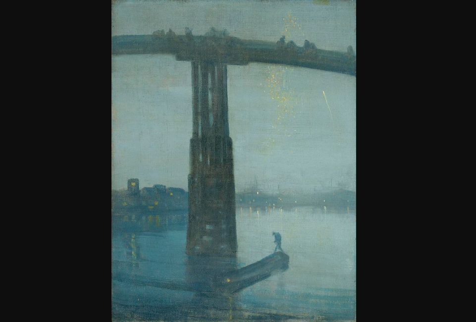 Джеймс Эббот Макнейл Уистлер. "Ноктюрн в синем и золотом: старый мост в Баттерси", 1872.