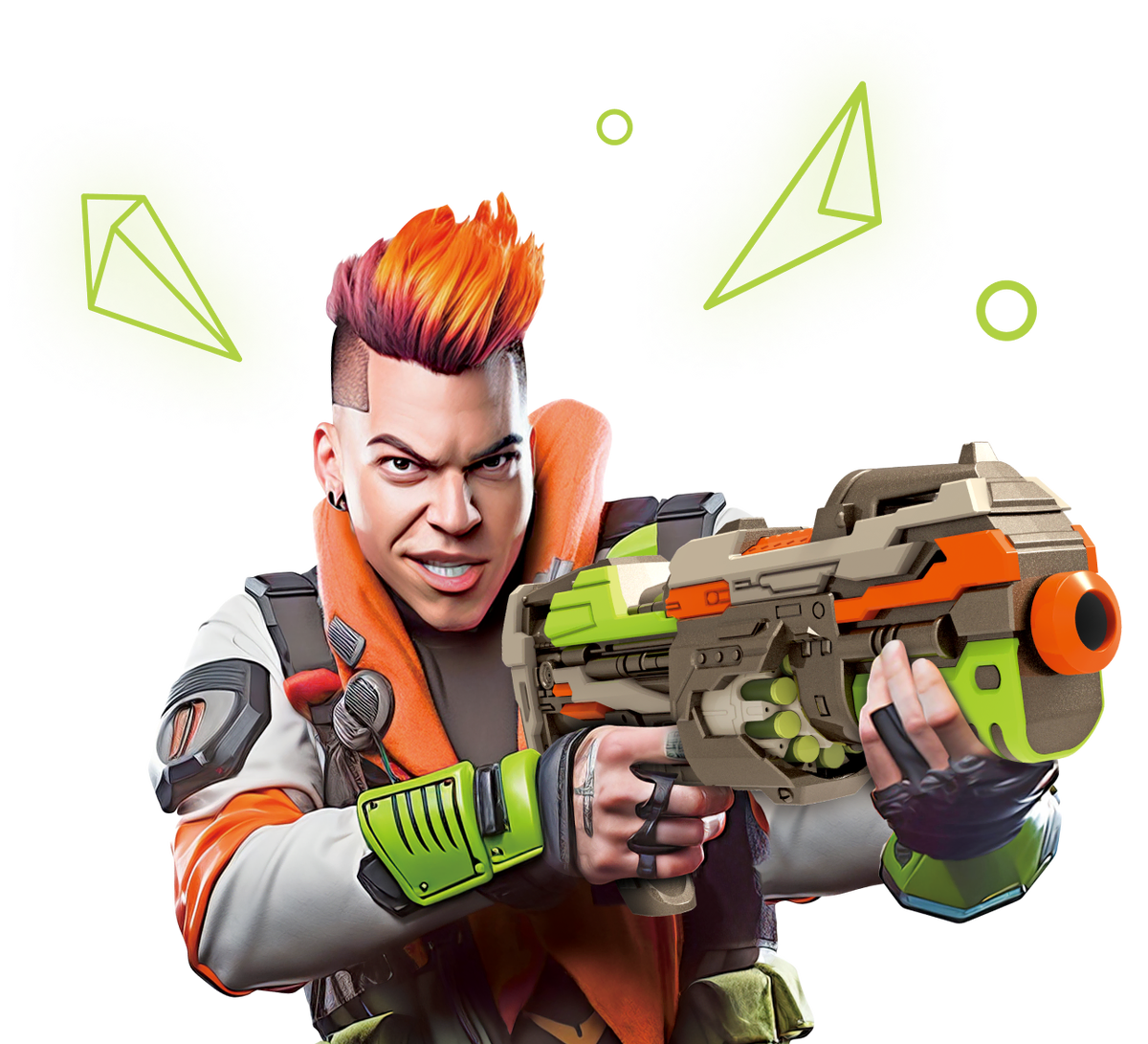 Хард-рок Ди-джей и бластер Hip Shot «Falcon Clip» (арт. FJ8033)