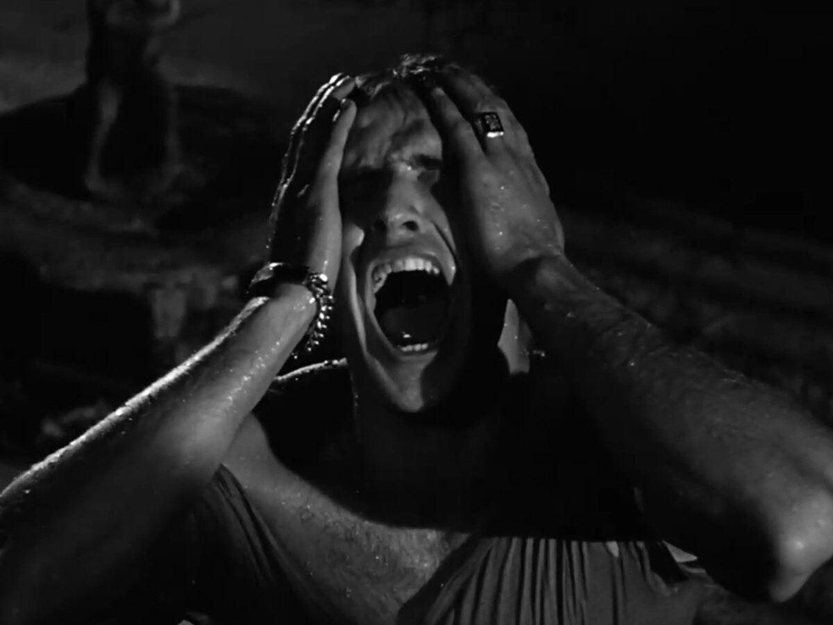 Моя любимая сцена в фильме «Трамвай Желание» Элиа Казана – это когда чёрно-белый Марлон Брандо орёт в отчаянии: «Стеллааа!!!». Помните? Очень эмоциональный момент.
