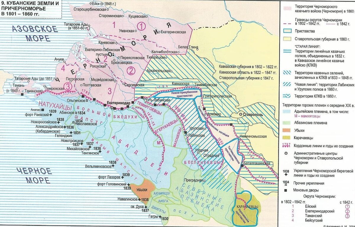 Кавказская линия. Правый фланг Кавказской линии. Описание 1850-х гг. |  Немного об истории России | Дзен