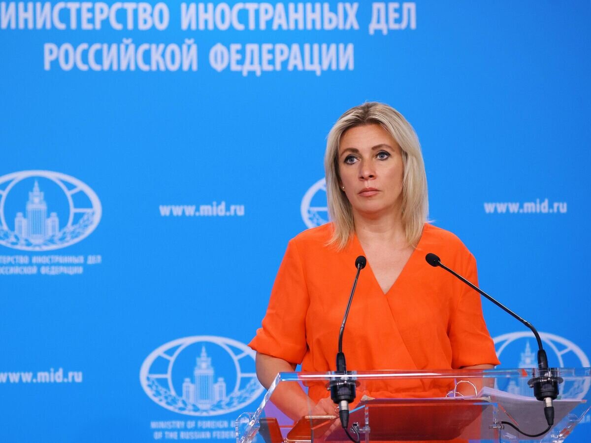    Официальный представитель Министерства иностранных дел России Мария Захарова во время брифинга в Москве© РИА Новости / Пресс-служба МИД России