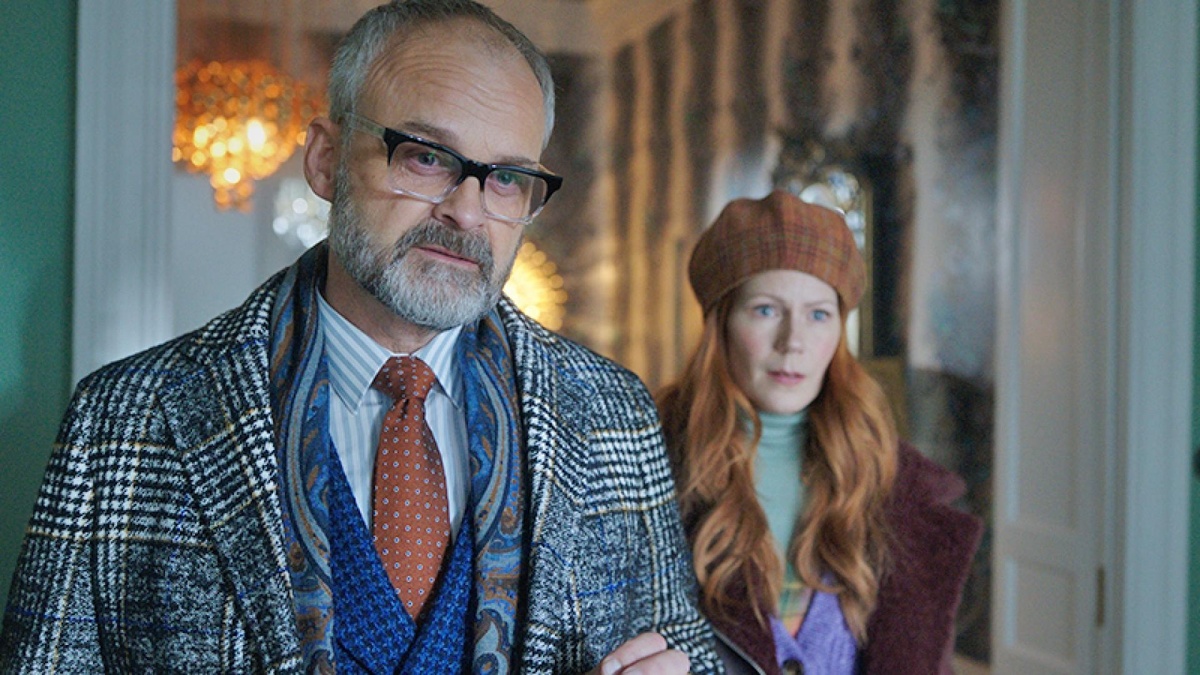 Кадр из сериала "Свен Гьерсон Агаты Кристи". Свен и клара.