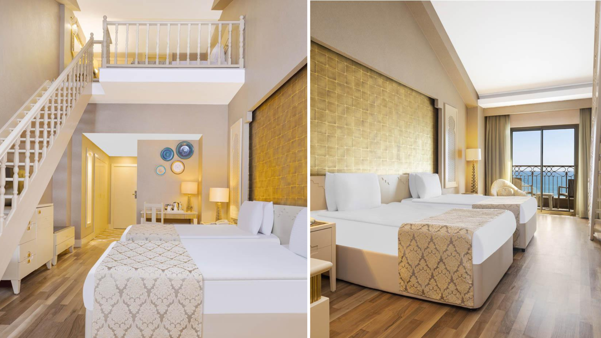 В отеле также есть 2-этажные номера Дуплекс