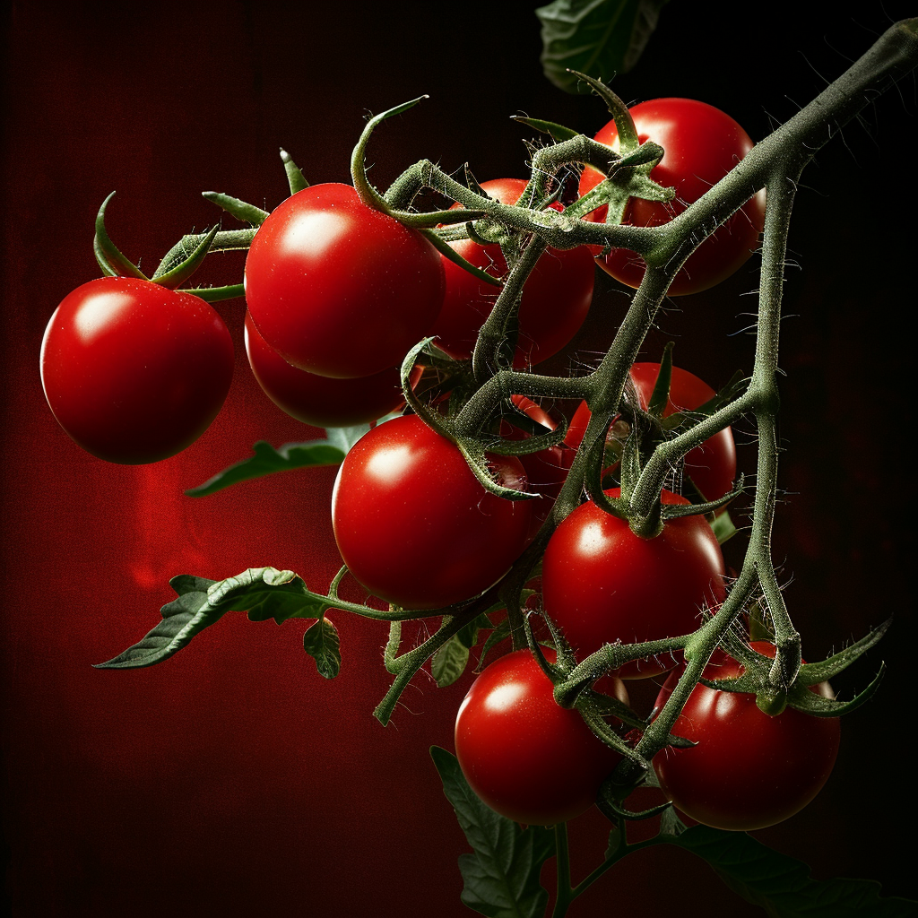 томаты на ветке