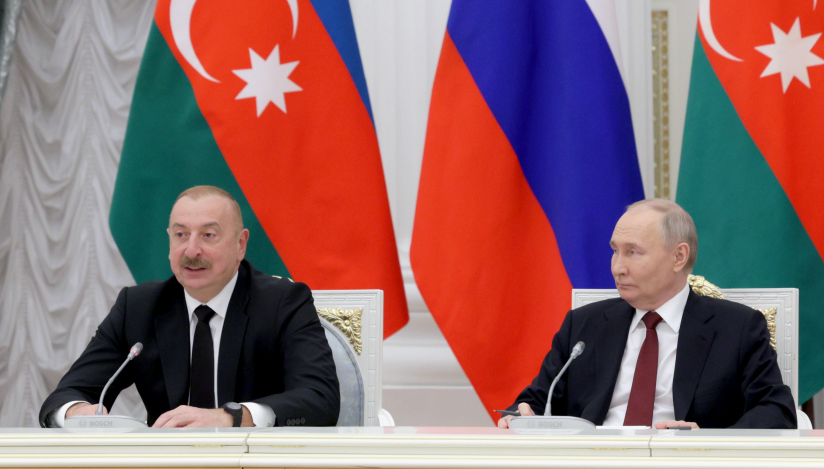 Ильхам Алиев и Владимир Путин