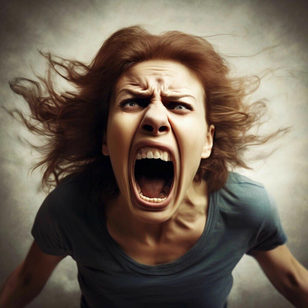 Злая орущая мать по версии нейросети