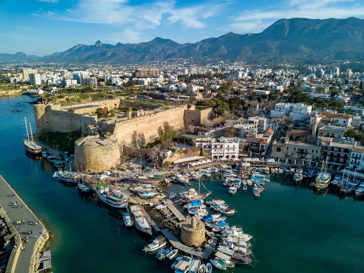 Overlooking Kyrenia Castle and Shipwreck Museum.