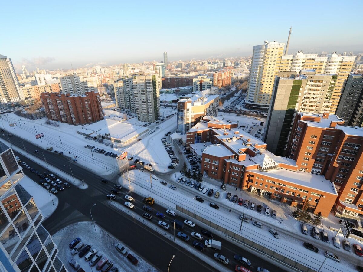   Вид на улицу Московскую в городе Екатеринбурге© РИА Новости / Павел Лисицын