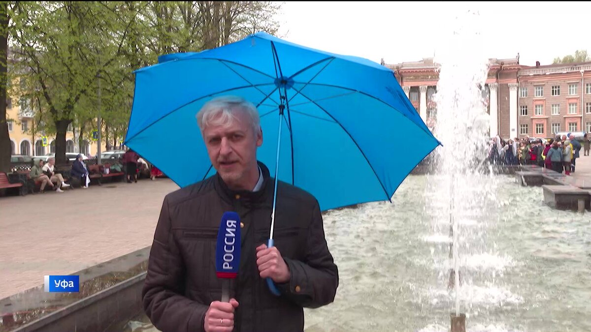    В Уфе 25 апреля откроют сразу пять фонтанов: корреспондент "Вестей" с места событий