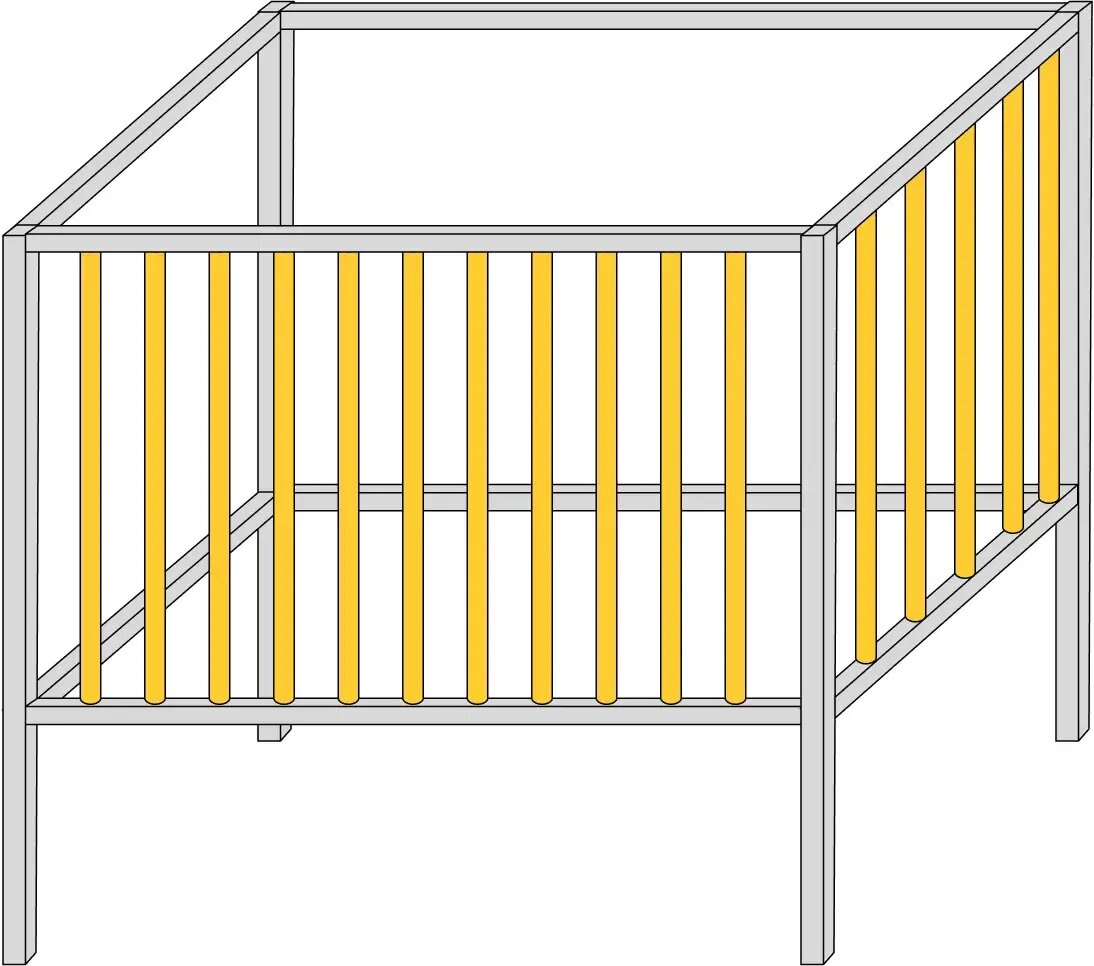 Бортики в кроватку для новорожденных - своими руками