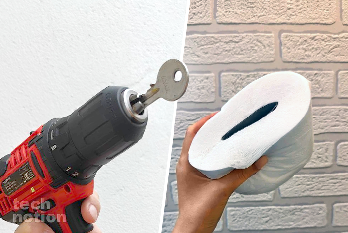 Для чего в дрель вставлять ключ и сдавливать рулон туалетной бумаги, а. 10 работающих советов, которые выручают (Дрель-шуруповерт Starwind DS-13-18B) / Изображение: дзен-канал technotion