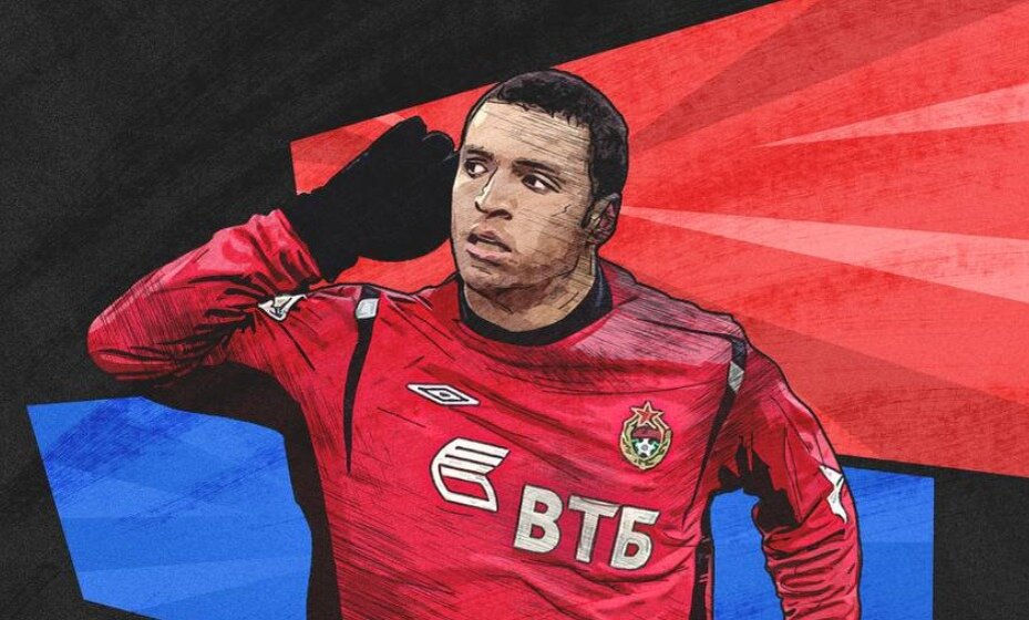   Портрет Даниэля Карвальо появился на домашней арене армейцев. Фото: ПФК ЦСКА