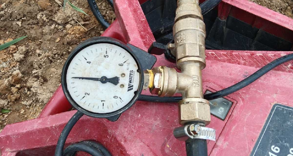 Измерение давления в газгольдере