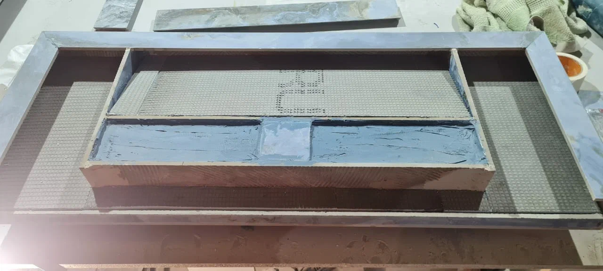 Фото процесса изготовления раковины из РУСПАНЕЛЬ 