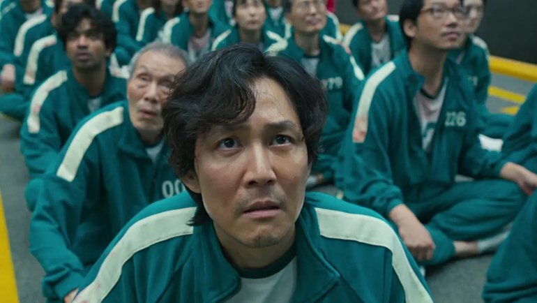    Кадр из сериала «Игра в кальмара»